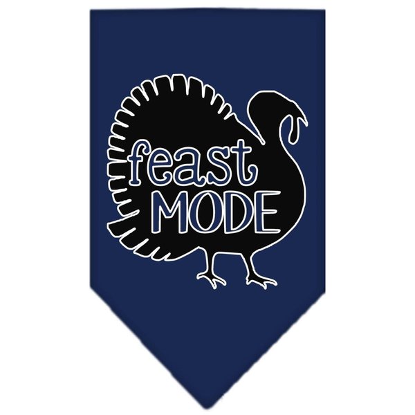 Mirage Pet Products Feast Mode Screen Print BandanaNavy Blue Large 66-429 LGNB